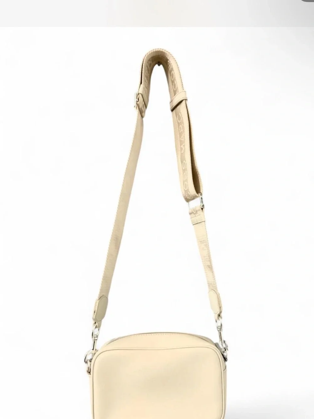 Marc Jacobs Cream Crossbody flash camera  Bag